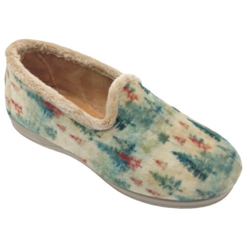 Zapatillas cerradas señora Bosque con piso goma Segura 35 a 41 Beige 621-7021