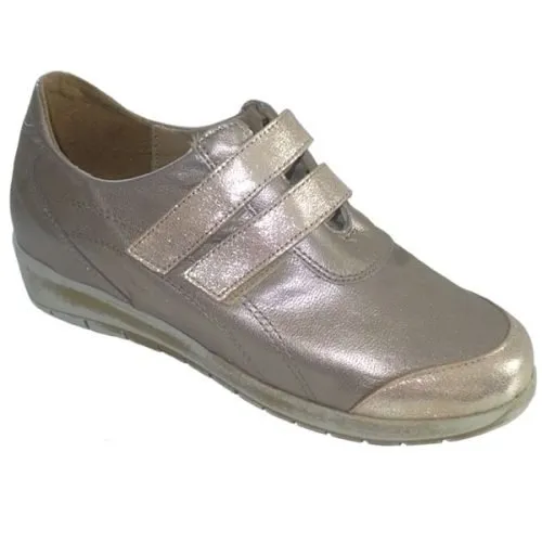 Zapato señora adeportivados de piel con forro y planta piel Beig 35/41 7005