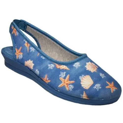 Zapatilla señora Azul La Barca 705