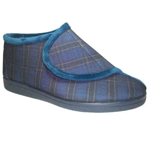 Zapatilla cerrada abotinada caballero con piso de goma La Barca® 39/46 Marino 718
