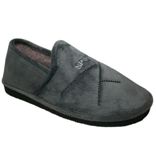 Zapatilla cerrada caballero clásica de piso ligero 39/46 Gris La Barca® 725
