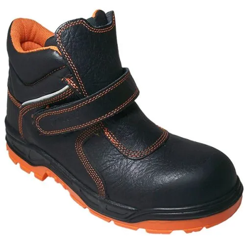 Bota de seguridad laboral velcro 808 Negro
