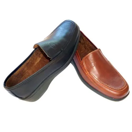 Mocasín piel forro tela 35/41 Negro y Camello Cruan 814