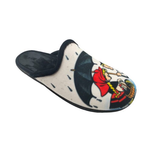 Zapatillas descalzas chica Bos Dias Bailadora con piso plano ancho La Barca® 35 a 41 Beige/Negro 890