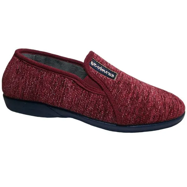 Zapatilla caballero cerrada con elásticos y  con piso de goma Segura® 39/45 Burdeos 40/44 Marino 934-4600 - Imagen 5
