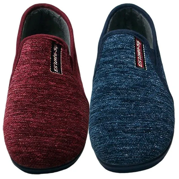 Zapatilla caballero cerrada con elásticos y  con piso de goma Segura® 39/45 Burdeos 40/44 Marino 934-4600 - Imagen 2