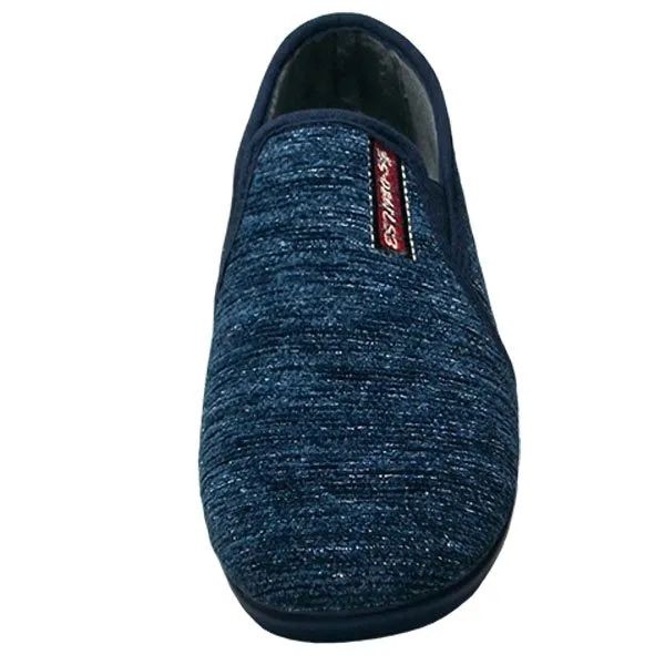 Zapatilla caballero cerrada con elásticos y  con piso de goma Segura® 39/45 Burdeos 40/44 Marino 934-4600 - Imagen 4