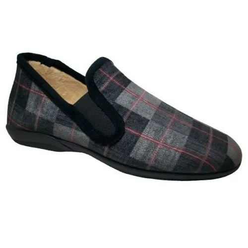 Zapatilla caballero abotinada con elásticos y piso de goma Segura® 39/45 Gris 938-3805