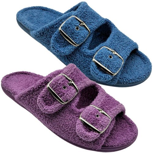 Zapatillas descalzas de Chica con hebilla y piso ancho La Barca ® 35 a 41 Lila Azulón 960