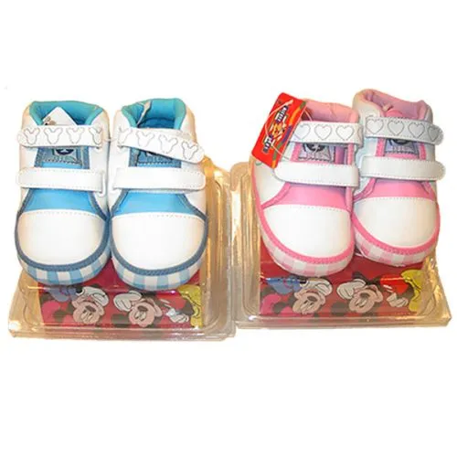 Zapatillas deportivas Bebe Blanco/celeste y Blanco/rosa, tallas 16/20 Marca DISNEY, Modelo 991030