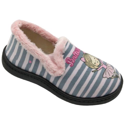 Zapatillas cerradas niño Ballerinas con elástico Plumaflex 24 a 34 Rosa R12004