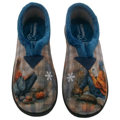 Zapatillas cerradas de chica Tiempo Lectura con abertura central PlumaFlex 35 al 42 Aguamar R12055X
