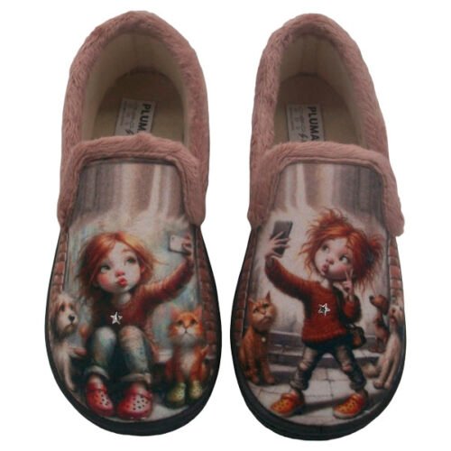 Zapatillas cerradas niño/a y cadete Selfi Chica PlumaFlex 25 a 37 Maquillaje R12087