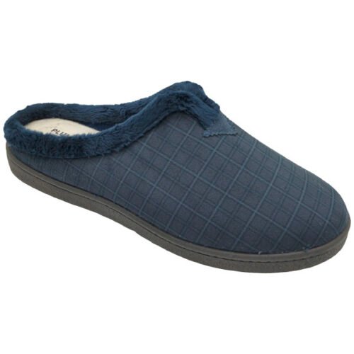 Zapatillas semidescalzas caballero Cuadros Plumaflex 39 a 46 Marino R12125