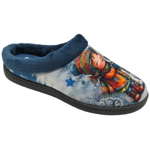 Zapatillas semidescalzas señora Osos y Niñas fantasia Plumaflex 35 a 42 Marino R122133