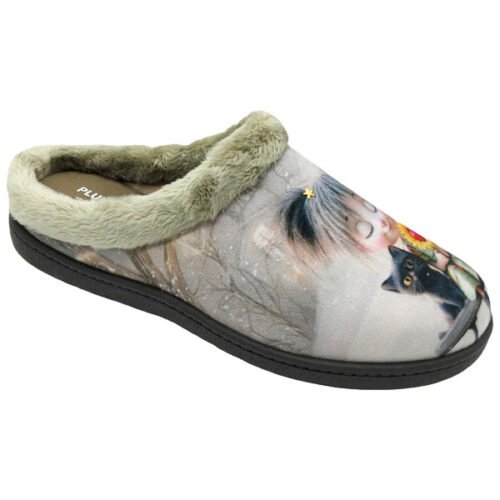 Zapatillas semidescalzas señora Niña y Gato fantasia Plumaflex 35 a 42 Verde R122134