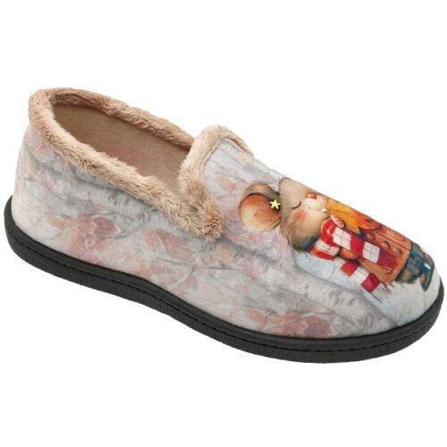 Zapatillas cerradas señora Ratones copete fantasia Plumaflex 35 a 42 Maquillaje R122152