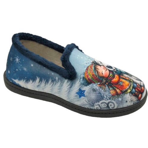 Zapatillas cerradas señora Osos y Niñas copete fantasia Plumaflex 35 a 42 Marino R122155
