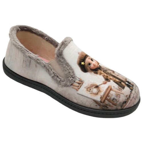Zapatillas cerradas señora Chicas con elasticos copete fantasia Plumaflex 35 a 42 Lila R12285