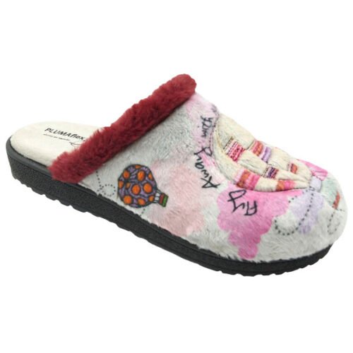 Zapatillas descalzas señora Globo Estatico con piso Birkenstock Plumaflex 35 a 42 Burdeos R80093