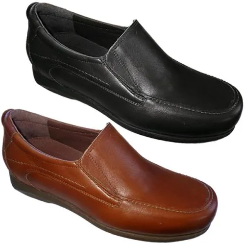 ZAPATOS ancho hombre piel ORTHO SOLUCIONES 39/46 Marrón y Negro XL210