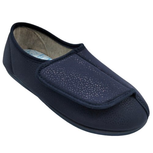 Zapatillas Terapéuticas Mujer Ortho Soluciones con Velcro Verano – Marino (Mod. 903)