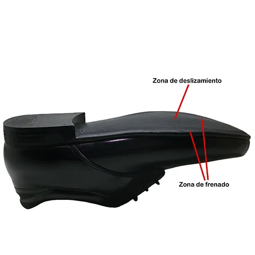 Zapato de baile de caballero Vai de Baile 39 a 46 Negro 22525, esquema de la suela